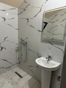 Phòng tắm tại Hotel Marsil