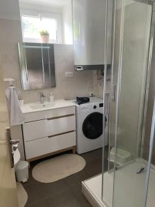 Koupelna v ubytování Horský apartmán Desná - Jizerky