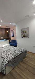 Posteľ alebo postele v izbe v ubytovaní Altozano Room III, Estudió centro de Málaga Gayfriendly, Wi-Fi gratis
