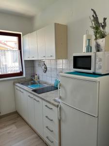 Kuchyň nebo kuchyňský kout v ubytování Apartments Marija