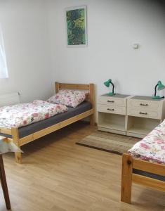 A bed or beds in a room at Ubytování v soukromí - Vila Eliška