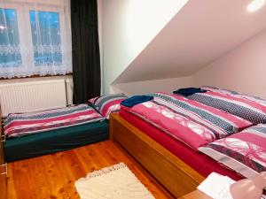 Säng eller sängar i ett rum på Penzion Václav