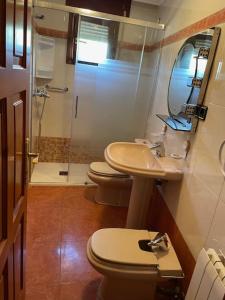 Et badeværelse på Casa Rural Santo Domingo