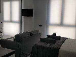Televízia a/alebo spoločenská miestnosť v ubytovaní Terraza del Bajondillo Torremolinos