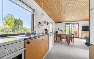 Kuchyň nebo kuchyňský kout v ubytování 3 Bedroom Beautiful Home In Sydals