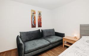 Ruang duduk di Helle Ferienwohnung Grossarl