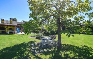 a table under a tree in a yard at Pet Friendly Home In Varallo Pombia in Varallo Pombia