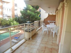 Balkón alebo terasa v ubytovaní Apartamentos Palas Salou