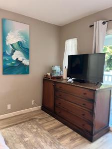 A television and/or entertainment centre at Sunset Shores - UNIT B Kaiupoho