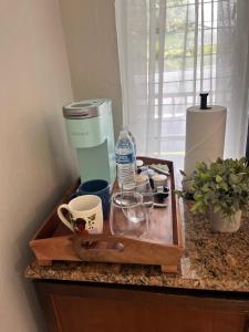 Coffee and tea making facilities at Sunset Shores - UNIT B Kaiupoho