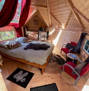 Postel nebo postele na pokoji v ubytování Camping Paradis le Moulin des Oies