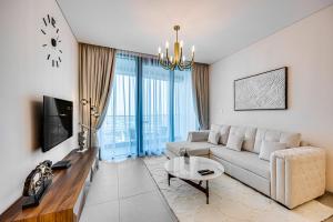 Posezení v ubytování Brand New 5* Luxury Apartment in Address JBR