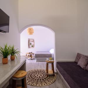 Posezení v ubytování Athiri Luxury Suites