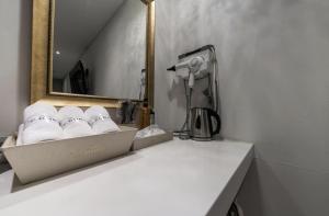 Postel nebo postele na pokoji v ubytování Hotel Cube