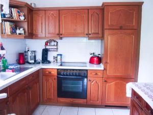 Kuchyň nebo kuchyňský kout v ubytování Ferienwohnung am Domberg