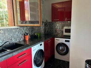 Köök või kööginurk majutusasutuses Cassis appartement vue mer balneo +6 fotot
