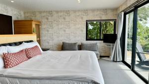 Giường trong phòng chung tại Bella Vista - penthouse