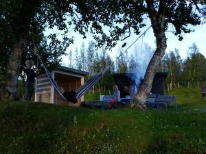 Zahrada ubytování Hessdalen Ufocamp