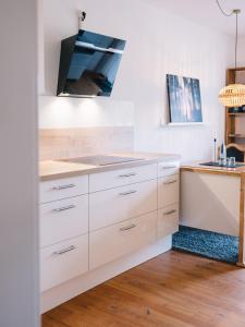 Kuchyň nebo kuchyňský kout v ubytování Landhaus Weber