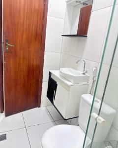 Bilik mandi di Loft dos anjos
