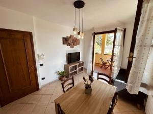TV a/nebo společenská místnost v ubytování Appartamento nel chianti