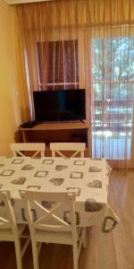 TV a/nebo společenská místnost v ubytování Candy apartman Siófok