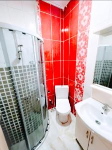 A bathroom at Stylish apartment