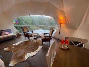 Posezení v ubytování El Mallín Domo&Tinaja Caliente#servicio adicional# + 37 fotografií
