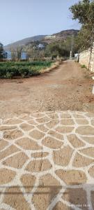a drawing on the ground on a dirt road at White Lotus seaside apartment in Kinion