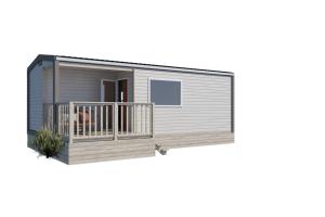 a rendering of a tiny house with a deck at Am See 90 in Seekirchen am Wallersee