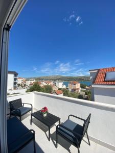 Balkón nebo terasa v ubytování Apartments Paola