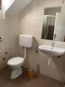Koupelna v ubytování Apartman Jelena Sumarice