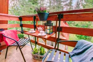 Balkón alebo terasa v ubytovaní Dolina Resort Zakopane