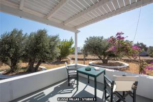 A garden outside Elisso Villas