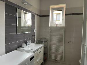 Koupelna v ubytování Apartmán Rézi