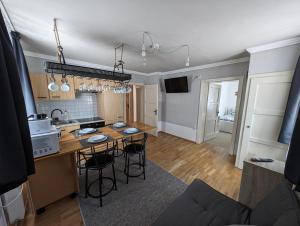 Kuchyň nebo kuchyňský kout v ubytování Haus im Hochtal