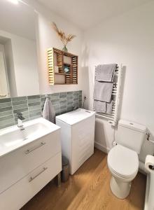 Koupelna v ubytování Appartement cosy refait à neuf, linge fourni