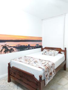 Uma cama ou camas num quarto em Hotel Steven