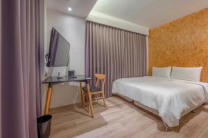 TV a/nebo společenská místnost v ubytování Light Hostel - Tainan