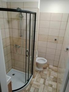 Koupelna v ubytování Byt 1+1 v Karlových Varech