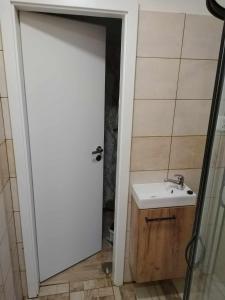 Koupelna v ubytování Byt 1+1 v Karlových Varech