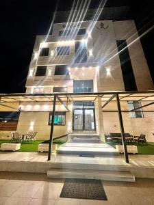Balkón nebo terasa v ubytování رويال جروب اربد Royal Group Hotel