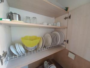 Kuchyň nebo kuchyňský kout v ubytování Ipsos apartment
