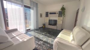 Μια τηλεόραση ή/και κέντρο ψυχαγωγίας στο Lo Scorcio sul Mare Apartment