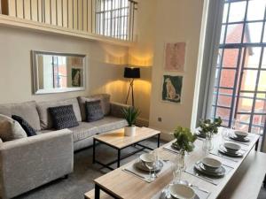 Χώρος καθιστικού στο The Beach Suite