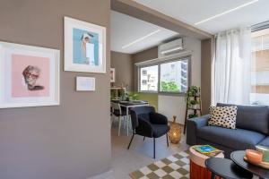 Posezení v ubytování Cloudwalk 1- Bedroom Apartment in Larnaca