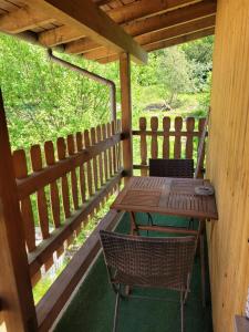 Μπαλκόνι ή βεράντα στο Ferienwohnung im Haus Waldblick