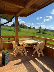 Balkón nebo terasa v ubytování WierchoHouse - domek z jacuzzi