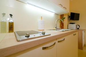 Kuchyň nebo kuchyňský kout v ubytování Uliveto Apartment