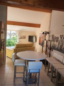 Posezení v ubytování Appartement mer